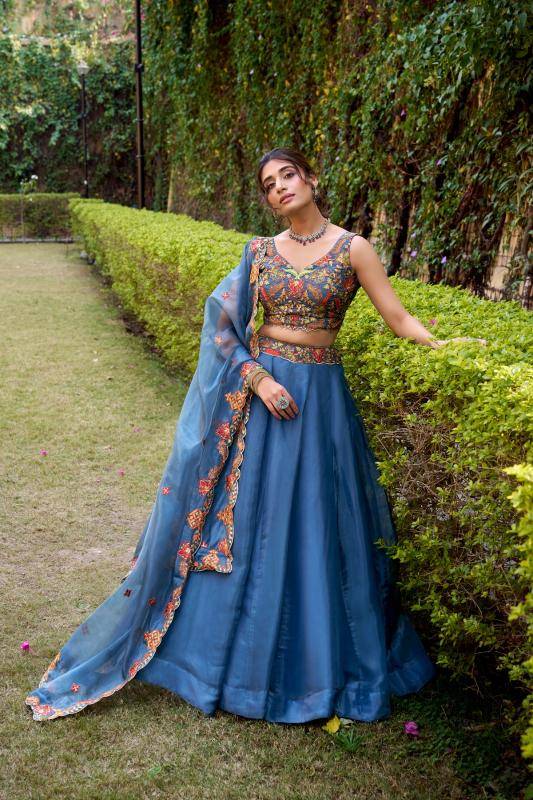 Taraa L 1445 Latest designer lehenga choli in Bangalore